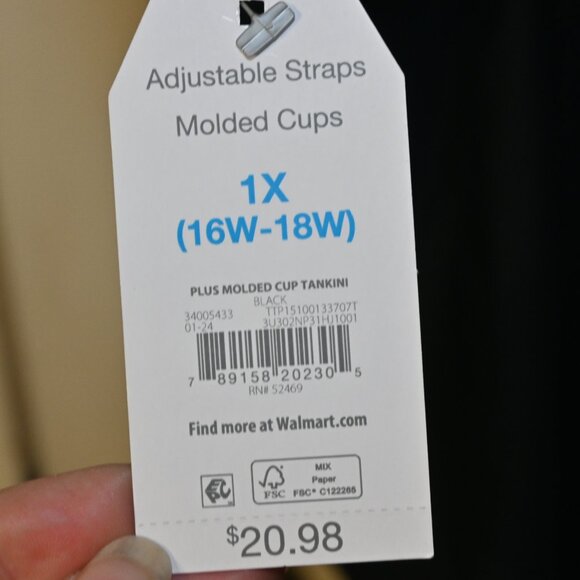 NWT Time and Tru Swimsuit Top - Picture 5 of 7